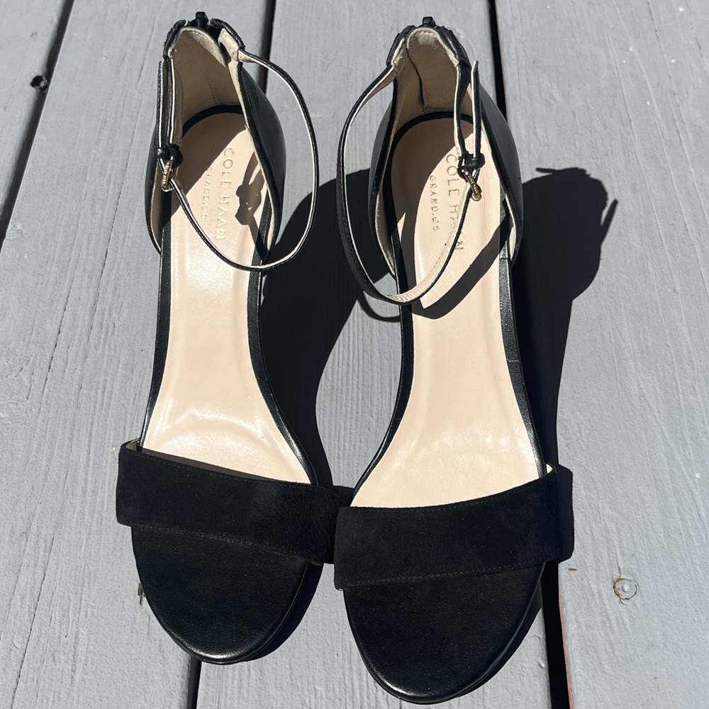 Cole Haan Leather Strappy Heels Size 7.5